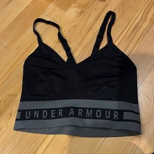 NWOT Under Armour sports bra long line with strappy back size M